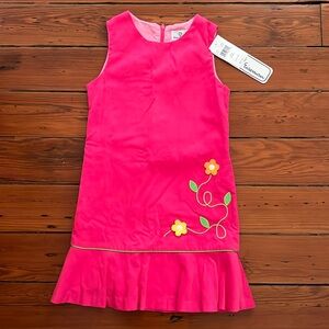 NWT Florence Eiseman pink corduroy dress 6x